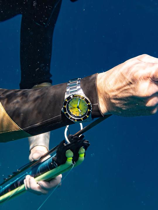 Actual product image Spinnaker SP-5099-33 Men's watch Hass Automatic Diver 43mm 30ATM (Diving watch, Rotating bezel left, 43 mm)