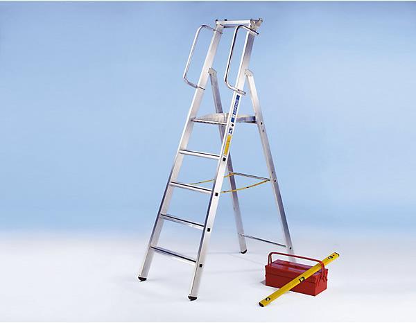 Image du produit Zarges Escabeau en aluminium avec grande plate-forme (Échelle deux plans, 332 cm)