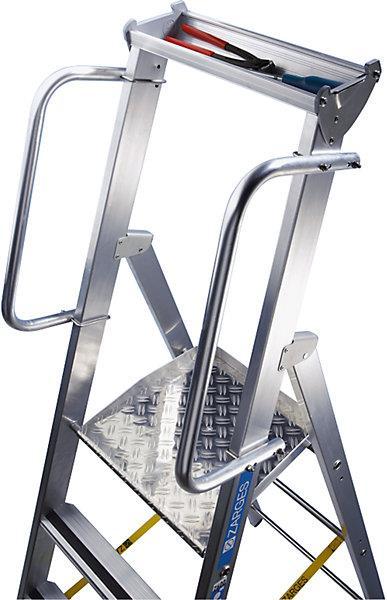 Image du produit Zarges Escabeau en aluminium avec grande plate-forme (Échelle deux plans, 332 cm)
