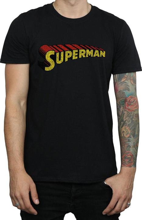 Immagine prodotto Superman Telescopic Crackle Logo Maglietta Uomo (L)