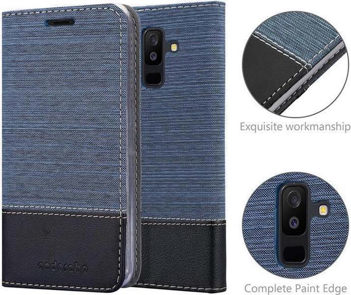 Produktbild Cadorabo Book Jeans Optik Cover (Samsung Galaxy A6+)