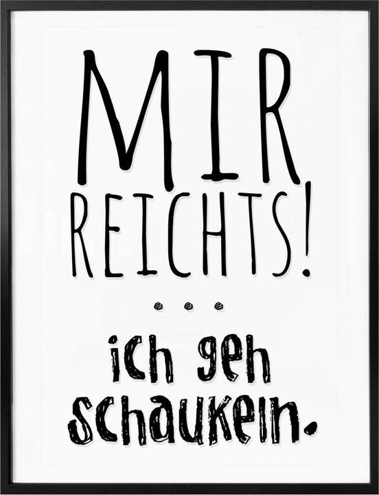Produktbild Trenddeko Mir reichts, ich geh schaukeln (60 x 80 cm)