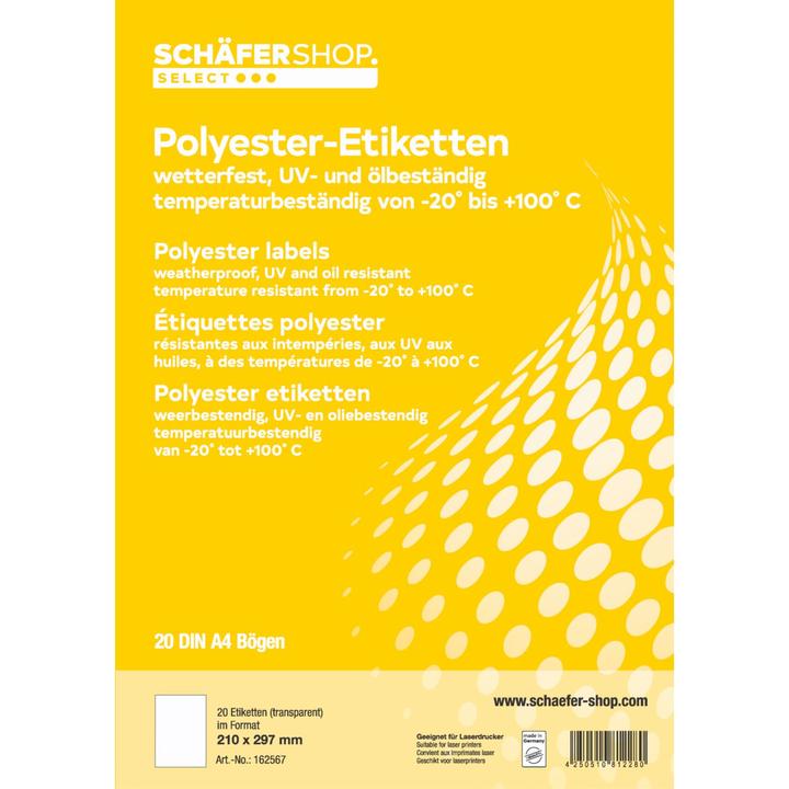 Actual product image Schäfer Shop Weatherproof labels