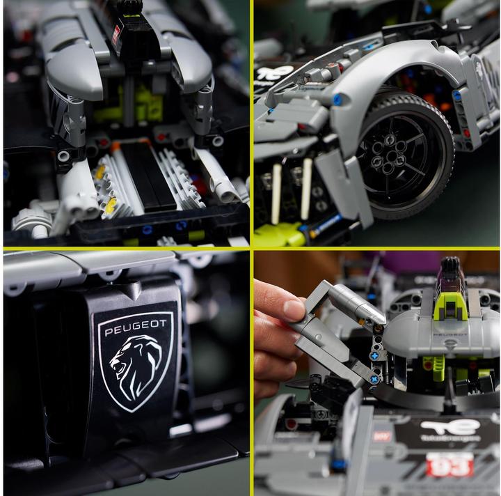 Image du produit LEGO Peugeot 9X8 24H Le Mans Hybrid Hypercar (42156, LEGO Technic)