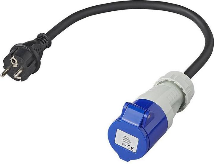 Actual product image ProPlus Adapter cable 40cm 3x2.5mm² from Schuko plug to CEE