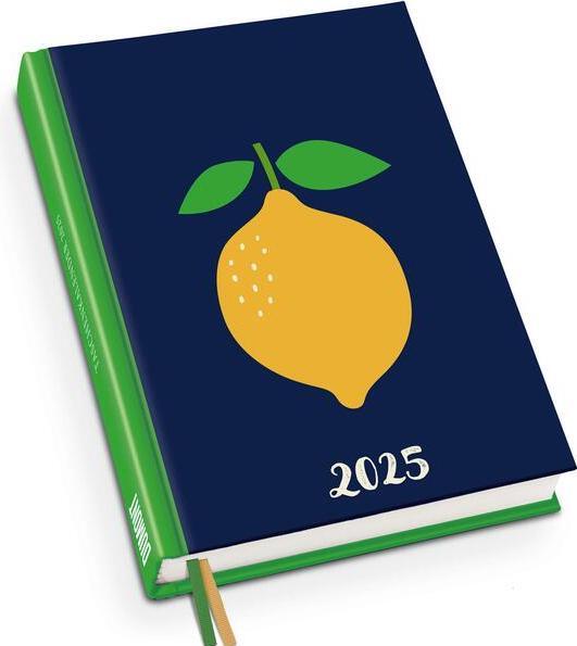 Produktbild Zitrone 2025 Taschenkalender, 11,3x16,3cm, Terminplaner mit zwei Lesebändchen und vielen (Deutsch)