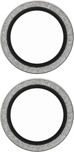 Actual product image PanzerGlass SAFE. by ® Camera Lens Protector Glitter Silver iPhone '24 6.1" | 6.7" (1 Piece, Apple iPhone 16 Plus, Apple iPhone 16)