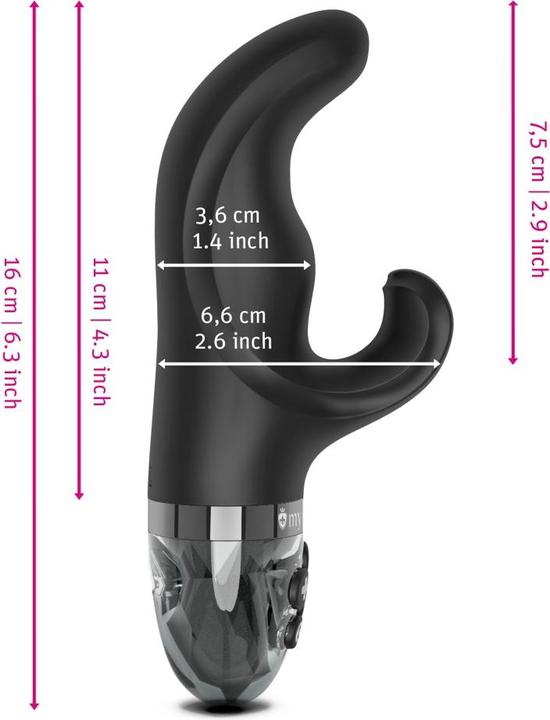 Image du produit Mystim Vibromasseur Hop Hop Bob eStim Black