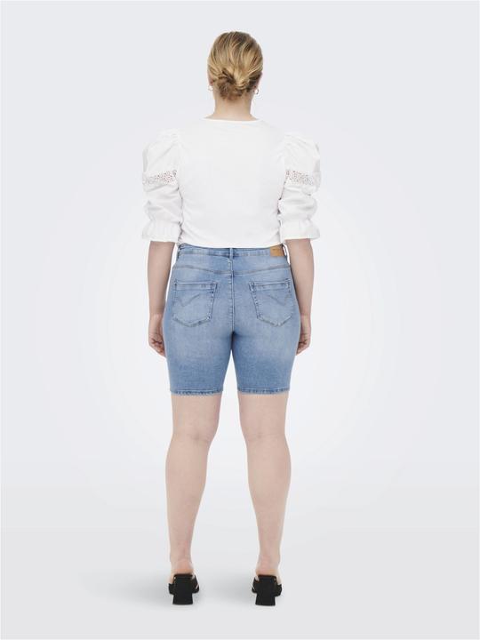 Image du produit Only Curvy CARLaola Reg Short en jean déstructuré (52)