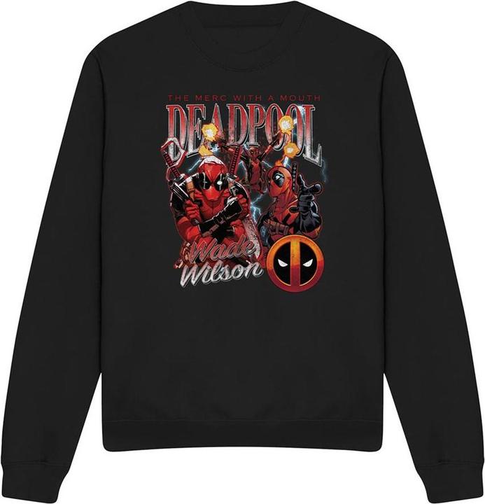 Actual product image Deadpool Unisex Adult Character Montage Sweatshirt (XL)