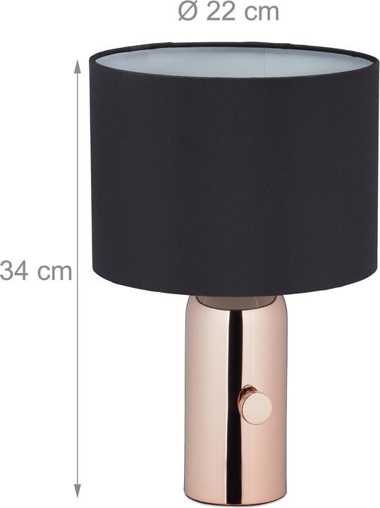 Image du produit Relaxdays Lampe de chevet (E14)