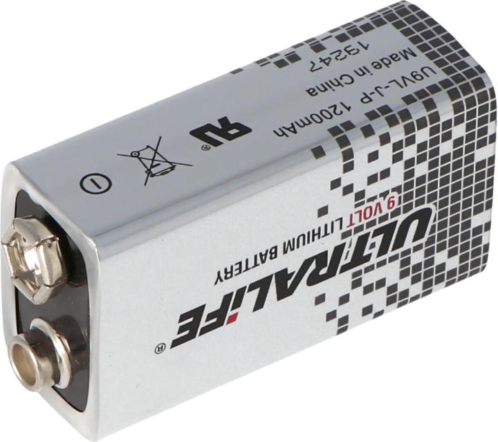 Produktbild Ultralife Lithium Batterie 9 Volt, E-Block, U9VL, U9VL-J, U9VL-J-P (1 Stk., 1200 mAh)