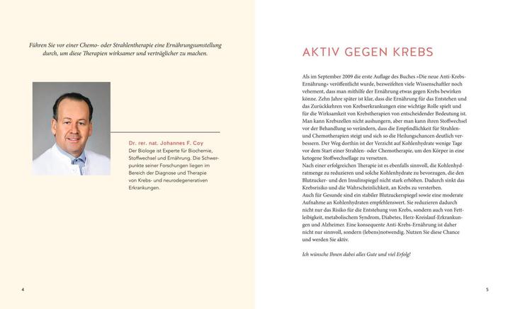 Produktbild Die neue Anti-Krebs-Ernährung (Deutsch, Johannes Coy, 2019)