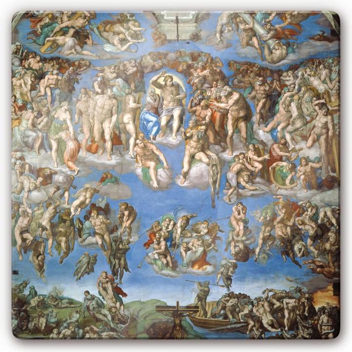 Produktbild Trenddeko Michelangelo - Das jüngste Gericht (50 x 50 cm)