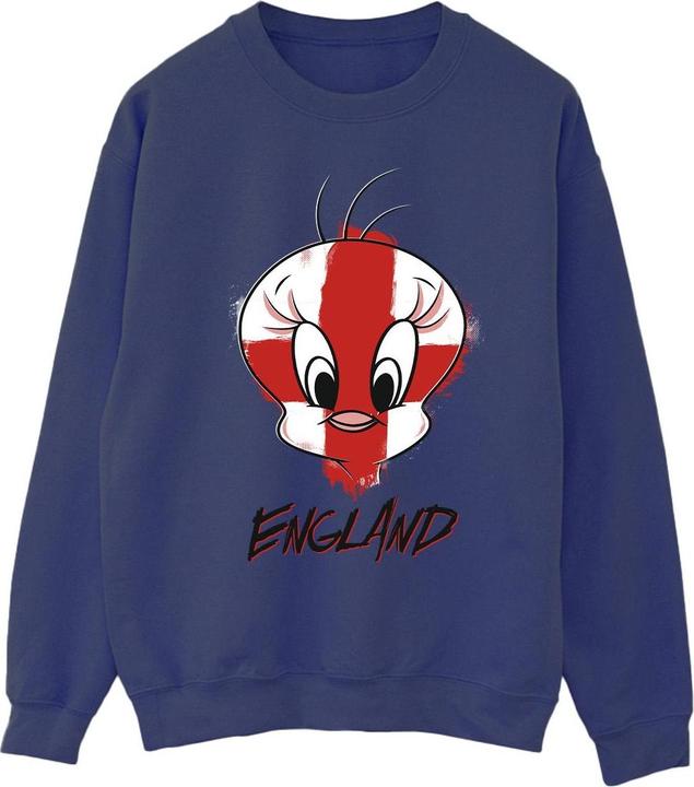 Actual product image Looney Tunes Mens Tweety England Face Sweatshirt (L)