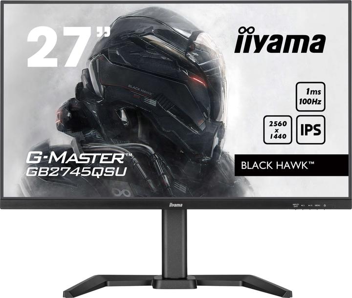 Image du produit iiyama TFT 27,0/68,5cm G-Master GB2745QSU Black Hawk *noir* 16:9 (2560 x 1440 pixels, 27")