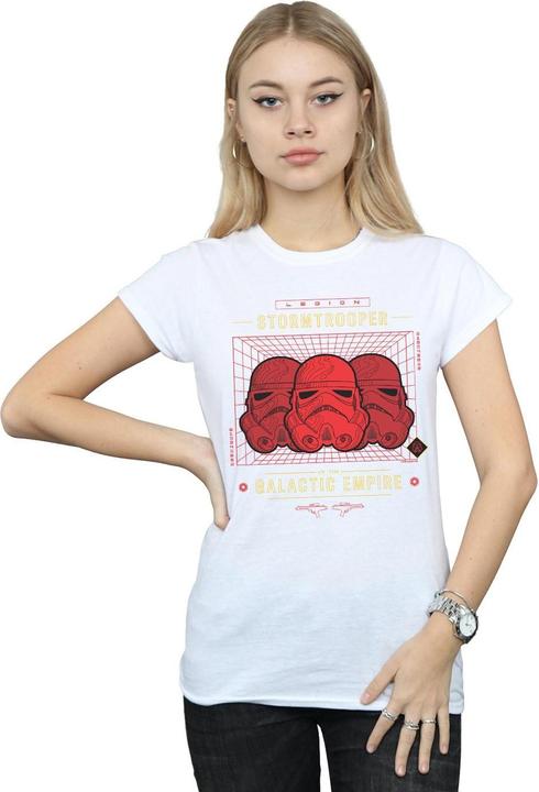 Actual product image Star Wars Womens/Ladies Stormtrooper Legion Grid Cotton T-Shirt (L)