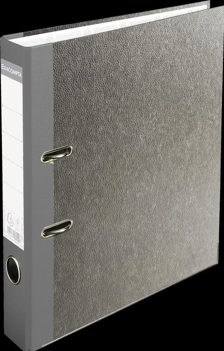 Actual product image Exacompta Cloud marble, 50 mm, grey (A4, 50 mm, 1 Piece)