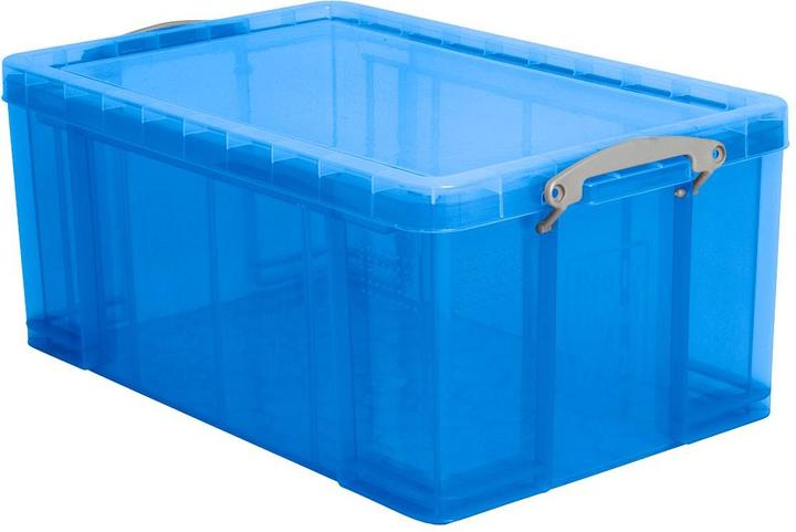 Immagine prodotto Really Useful Box Scatola Scatole davvero utili Scatole, plastica, blu trasparente, varie dimensioni (64 l)