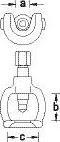 Actual product image Gedore 1.72/4A Ball joint puller 40 x 80 x 80 mm