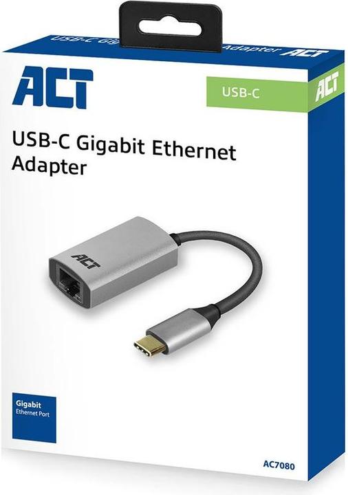 Immagine prodotto Adattatore di rete USB-C Gigabit USB-C- RJ45 GIGA ETHERNET 0.14 (Ethernet, RJ45 Gigabit Ethernet (1x))