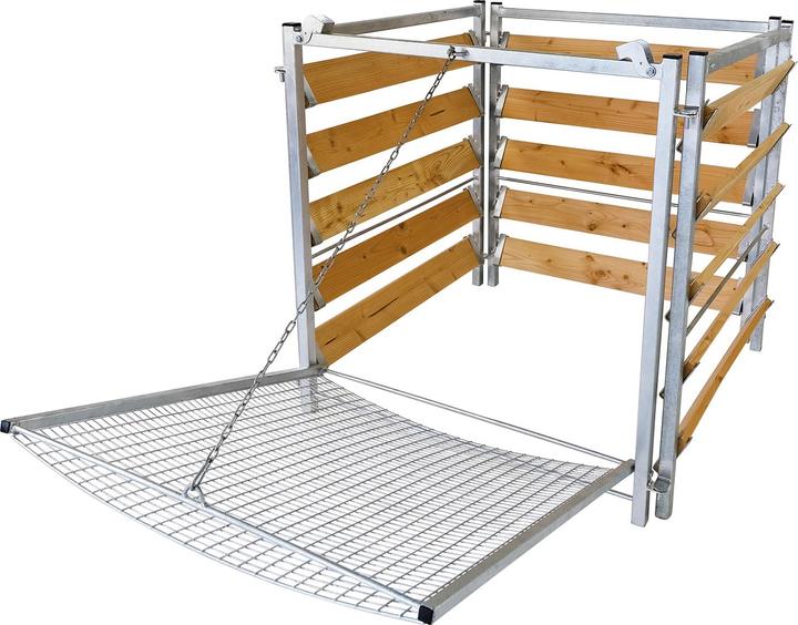 Immagine prodotto Bellissa Compostiera in legno/metallo con setaccio (1000 l)