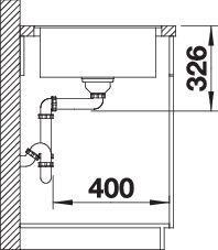 Actual product image Blanco METRA 5 S-F (85 cm, 49 cm)