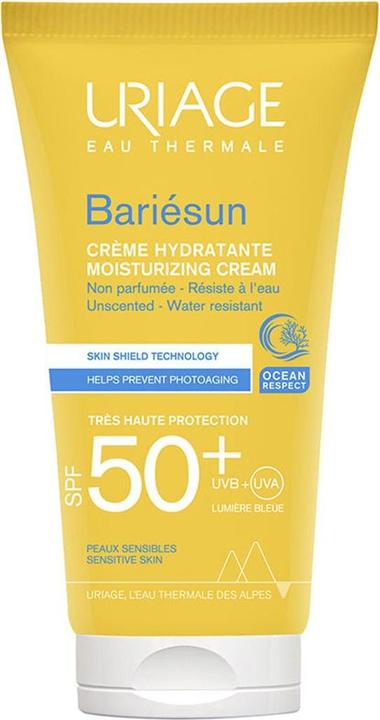 Actual product image Uriage HydrataÄnÃ krém na opalovánÃ pro citlivou pokoÅ¾ku SPF 50+ Bariesun (Moisturising Creation (Suntan cream, SPF 50+, 50 ml)