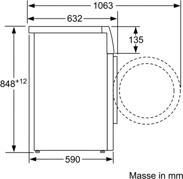 Produktbild Siemens WM16XM91CH Waschmaschine (10 kg, Links)