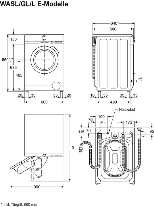 Produktbild Electrolux WAGL6E400 (9 kg, Links)