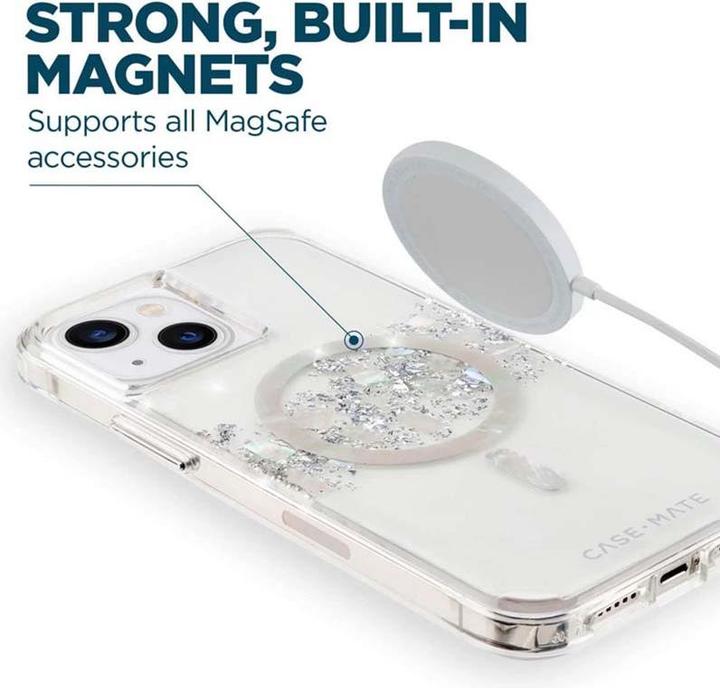Actual product image Case-Mate Karat MagSafe - mother-of-pearl embellished iPhone 14 Plus case (a touch of pearl) (Apple iPhone 14 Plus)