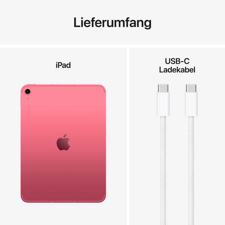 Produktbild Apple iPad 2025 (11. Gen) (5G, 11", 256 GB, Pink)