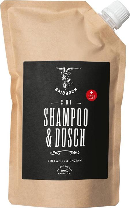Gaisbock 2 in 1 Shampoo & Duschgel Refill (500 ml, Flüssiges Shampoo)