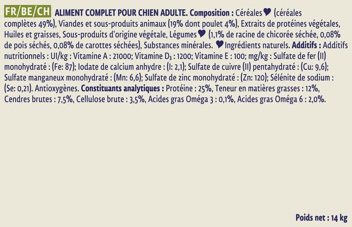 Immagine prodotto Purina pollo chow per cani adulti 14 kg (Adulto, 1 pz., 14000 g)
