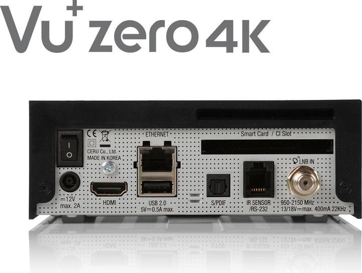 Actual product image Vu+ Zero 4K (2 GB, DVB-S2X, CI Shaft)