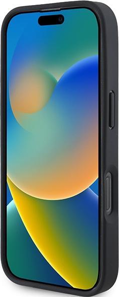 Immagine prodotto Mercedes AMG AMHCP16XGSEBK Custodia rigida iPhone 16 Pro Max 6,9" in pelle con linee in rilievo e logo nero (Apple iPhone 16 Pro Max)