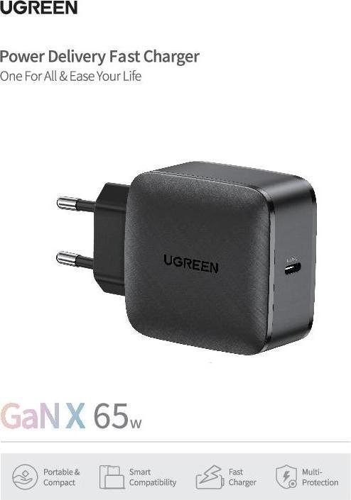 Productafbeelding Ugreen USB-C GaN lader (65 W)