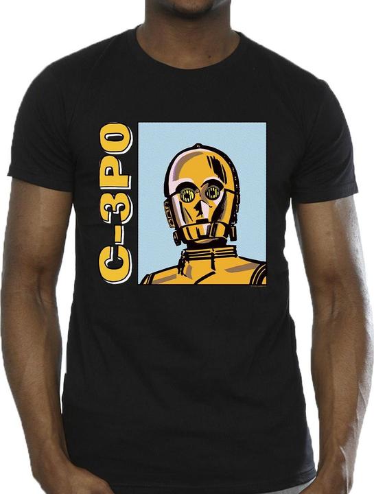 Produktbild Star Wars C3PO Line Art TShirt (4XL)