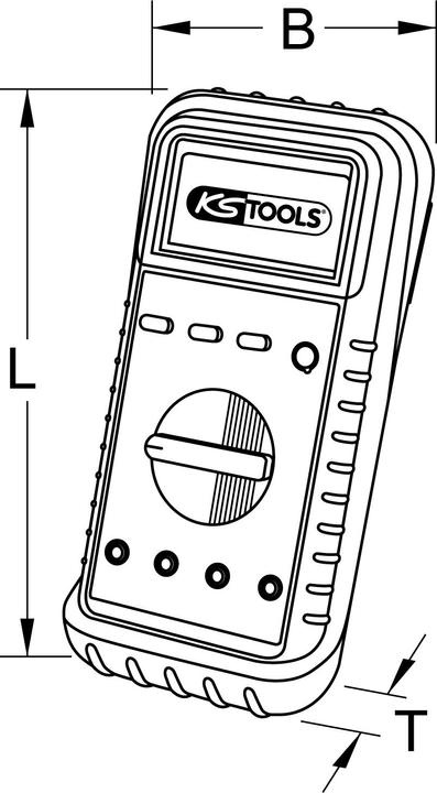 Actual product image KS Tools KFZ-Multimeter 150.1480