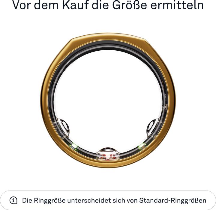 Actual product image Oura Ring Gen3 Heritage (9, Gold)