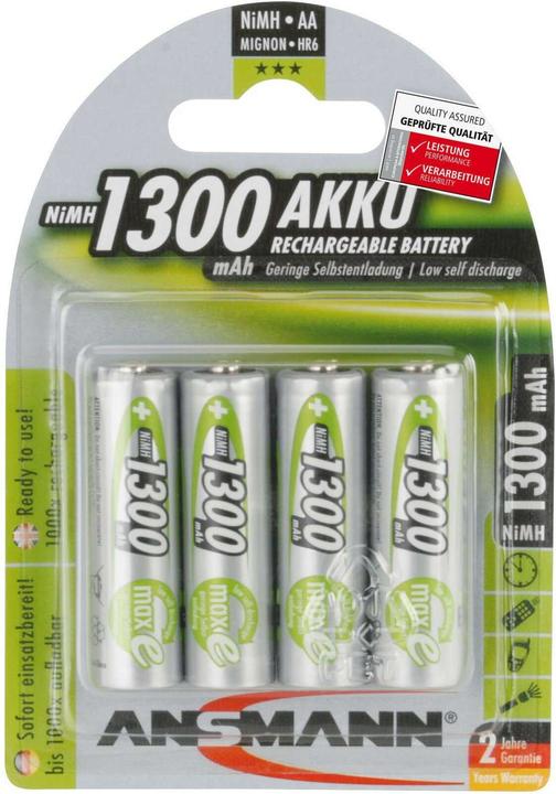 Actual product image Ansmann maxE (4 pcs., AA, 1300 mAh)