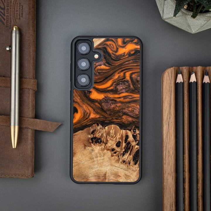 Immagine prodotto INNE Custodia Bewood Unique per Samsung Galaxy S24 Plus Arancione (Samsung Galaxy S24+)