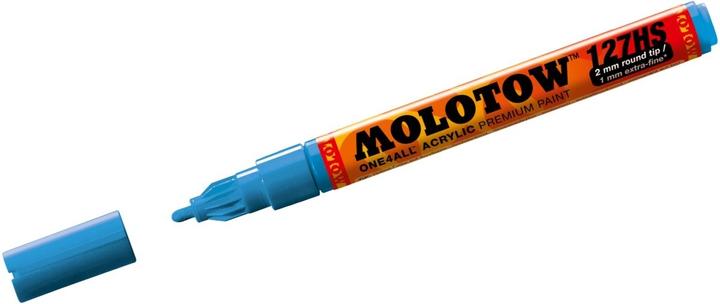 Actual product image Molotow Permanent marker One4All 127 HS refillable 2mm shock blue (Shock blue, 2 mm, 1 x)