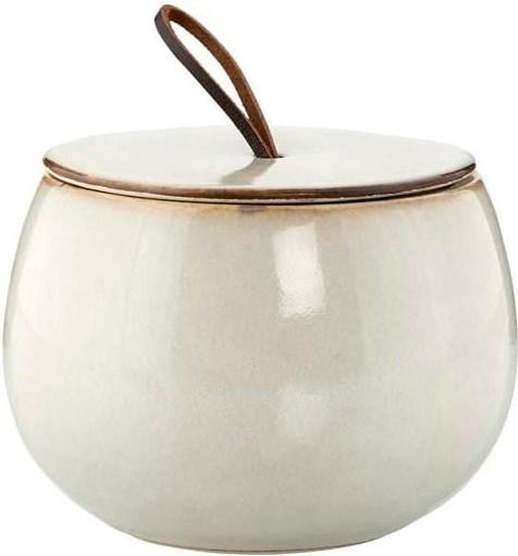 Lene Bjerre Rangement Amera Ø 13.5 cm, blanc sable (10,5 x 13,5 cm)