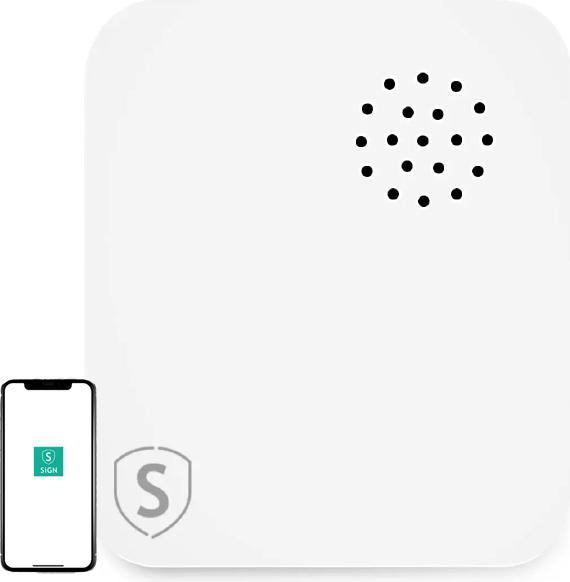 Immagine prodotto SIGN Sensore di vibrazione WiFi per la casa intelligente - Bianco