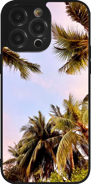 Image du produit PhoneLook Coque Silicone rigide noir Summer 2023 palm tree vibe (Apple iPhone 14 Pro Max)