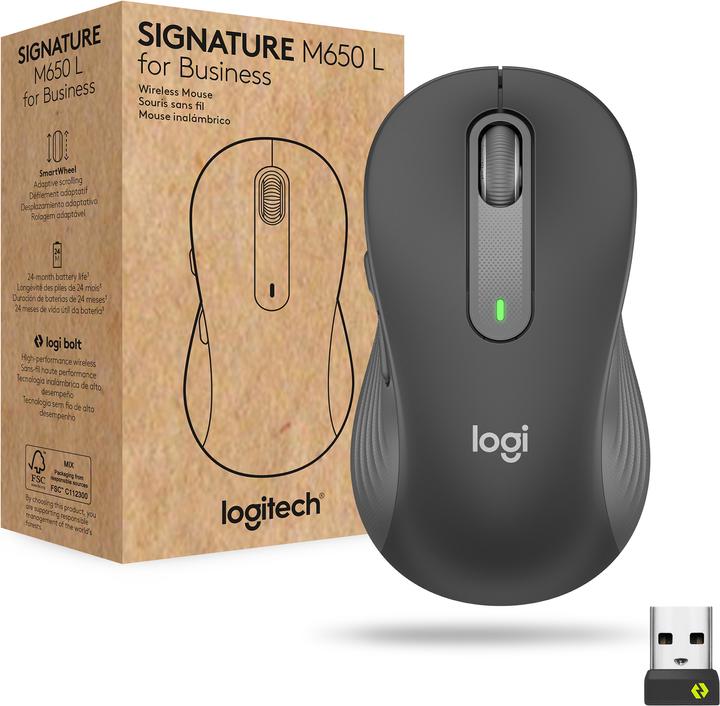 Immagine prodotto Logitech M650 for Business (Senza fili)