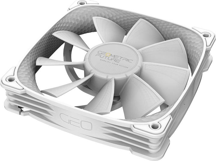 Actual product image Geometric Future Squama 2505B RGB fan - 120 mm, white (120 mm, 1 x)