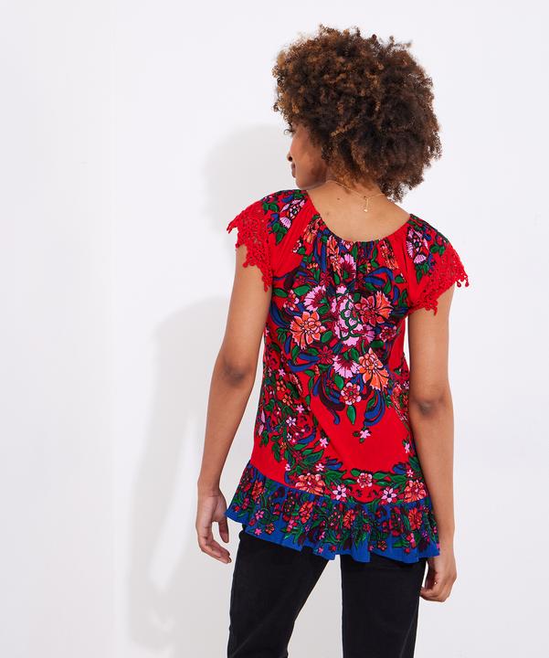 Actual product image Joe Browns Lace Sleeve Tassel Top (46)