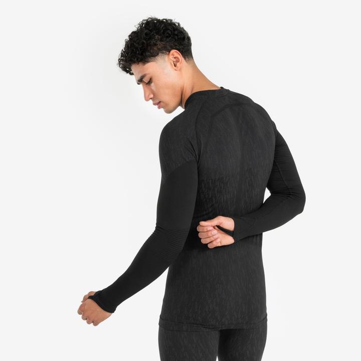 Produktbild Kipsta Damen/Herren Funktionsshirt langarm - Keepdry schwarz (S)